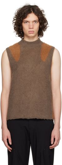 _J.L - A.L_ Gilet Liquid brun