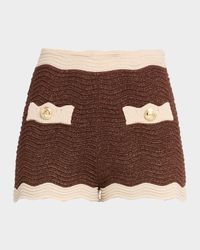Kait Sparkly Knit Micro Shorts