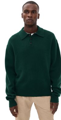 Guest in Residence Allday Polo in Cashmere Holly XL