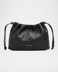 Charlotte Midi Nappa Leather Drawstring Bag