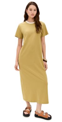LE BOP Grace Midi Dress Olive Green S