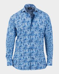 Men's Einstein Ice Cube-Print Stretch Dress Shirt