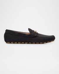 Men's Fastaway Grained Deerskin Suede Driving Loafers