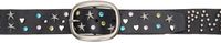 I'm Sorry by Petra Collins SSENSE Exclusive Black Mimi Wade Edition Studded Belt