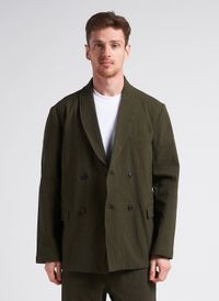Homecore - Veste de costume en coton mélangé - Taille XL - Vert