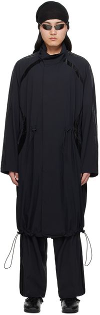Y-3 Black 3-Stripes Coat