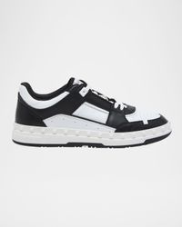 Men's Freedots Leather Low-Top Sneakers