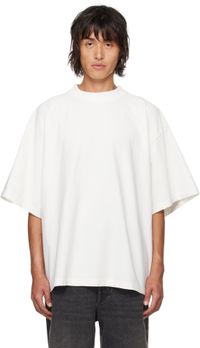 Hed Mayner White Dropped Shoulders T-shirt