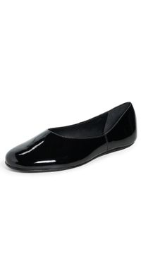 Black Suede Studio Ezra Flats Black Patent Leather 38.5