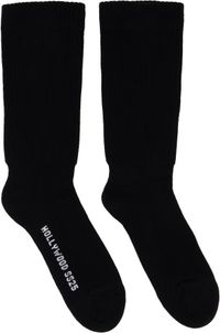 Rick Owens Black Hollywood Knee High Socks
