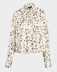 Martha Floral Satin Shirt