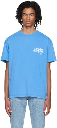 EYTYS SSENSE Exclusive Blue Distressed T-Shirt