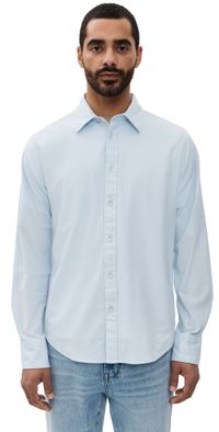 rag & bone Tomlin Stretch Dobby Shirt Powder Blue XL