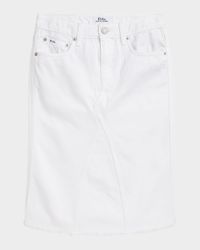 Girl's Denim Mini Skirt, Size 7-12