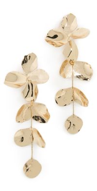 SHASHI Ruellia Large Earrings Gold One Size