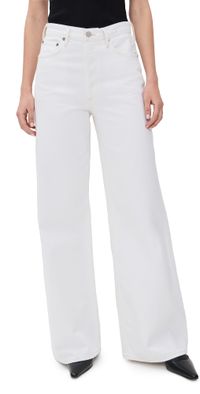 AGOLDE Dame Jeans: High Rise Wide Leg Milkshake 33