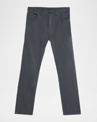 Men's Cashmere-Cotton Slim 5-Pocket Pants