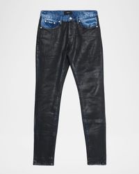 Men's Denim Coated Skinny Jeans