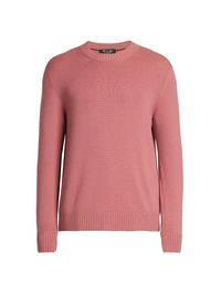 Men's Girocollo Parksville Baby Cashmere Sweater - Pink Eyeshadow - Size 46
