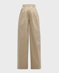 Juliana Wide-Leg Pleated Trousers
