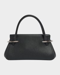 Pinch Mini Top-Handle Bag in Grain Leather