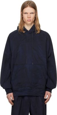 Juun.J Navy New Dyeing Hoodie