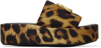 Balenciaga Brown & Black Rise Sandals