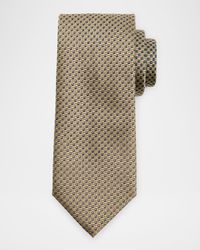 Men's Staggered Box Silk Tie