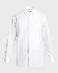Men's Pique Bib-Front Tuxedo Shirt