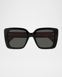 Recycled Acetate Rectangle Sunglasses