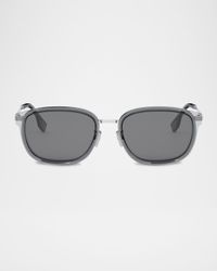 Men's Fendi Travel Metal Rectangle Sunglasses