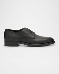 Men's Grained Leather Derby Shoes