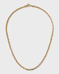 Yellow Gold Chain Necklace, 17"L