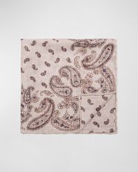 Men's Silk Paisley Pocket Square