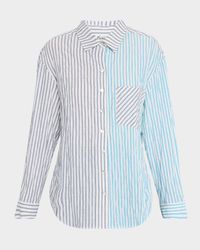 Hilary Striped Button-Down Shirt
