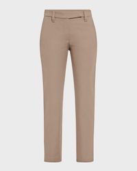 Cotton Slim-Fit Cropped Pants
