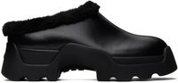 Proenza Schouler Black Stomp Shearling Mules