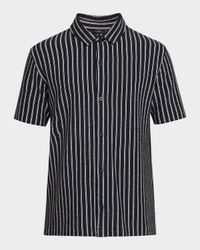 Men's Boucle Striped Sport Shirt