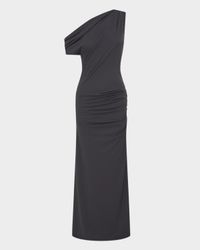 Selma Ruched One-Shoulder Gown