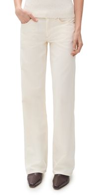 rag & bone Featherweight Saige Full Straight Jeans Ecru 25