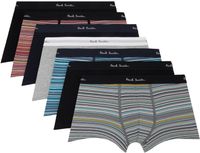 Paul Smith Seven-Pack Multicolor 'Signature Stripe' And Plain Boxers