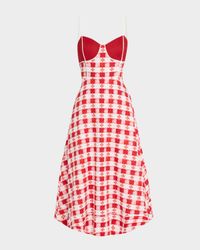 Harper Gingham A-Line Midi Dress