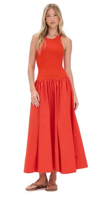 STAUD Yamila Dress White XL