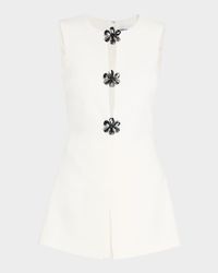 Embellished Crepe Playsuit