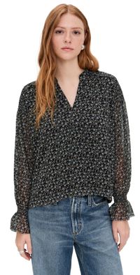 Madewell Lizzy Top Jet Black XXL