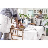 L'effet Papillon - Nappe de table en gaze de coton - Taille 150x250 - Blanc