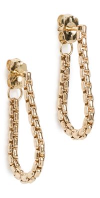 Zoe Chicco 14k Gold Small Box Chain Huggie Earrings Yellow Gold One Size