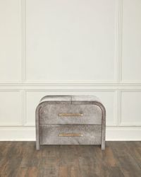 Boden Hair on Hide Bedside Chest