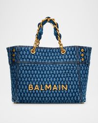 1945 Shoulder Bag in Grid Quilted Denim
