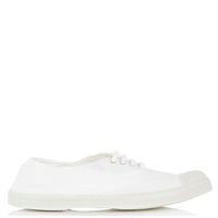 Bensimon - Tennis à lacets en toile de coton - Taille 41 - Blanc